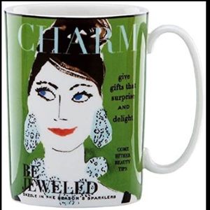 Kate Spade Make Headlines Be Jeweled 12 oz Mug